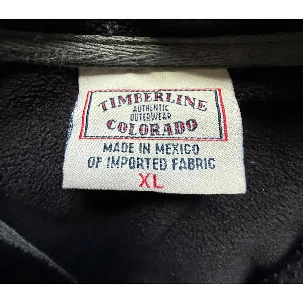 Timberline Colorado XL black fleece zip vest outdoor layering hiking casual wear - Picture 3 of 3